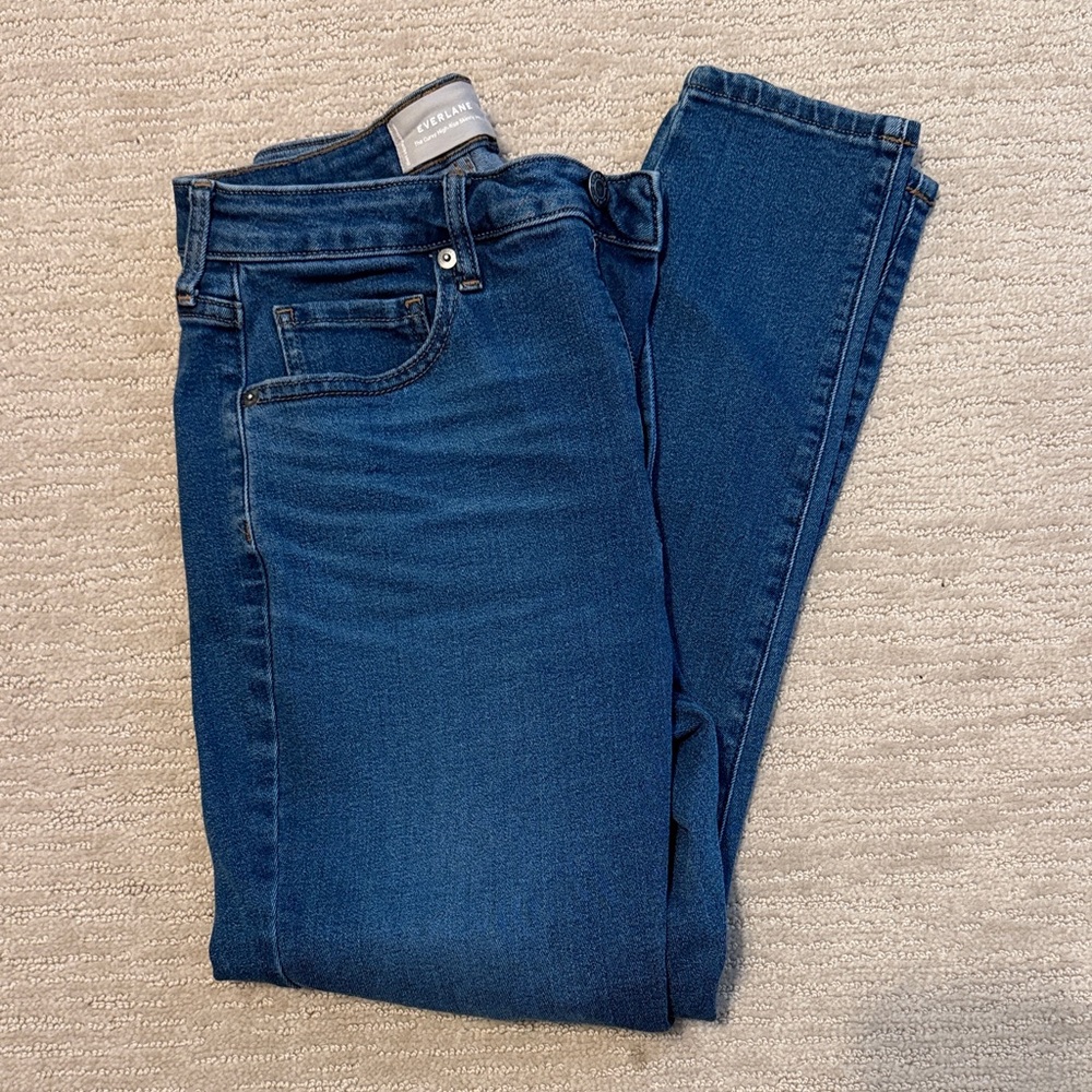 Everlane High-Rise Skinny Jeans in Blue
